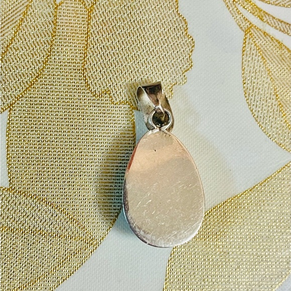 VTG Southwest sterling silver Larimar pendant not marked - Picture 3 of 6